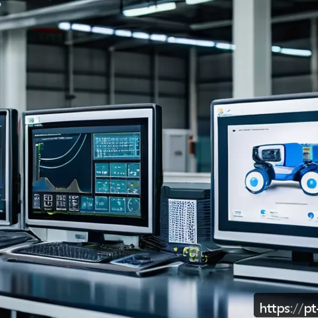 금형설계와 제조업에서의 AI 활용 - A modern Brazilian mold manufacturing factory interior showcasing engineers and technicians collabor...